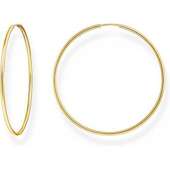 Pendientes de aro chapados en oro Thomas Sabo