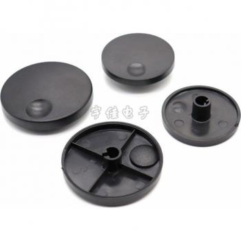10 Piece Black Plastic Turntable Knobs for 6mm Potentiometer