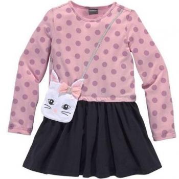 KIDSWORLD Kinderkleid in Jersey – Kniefreie Länge, Ideal für Feiern