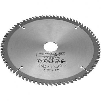 210mm 80-Tooth Circular Saw Blade with 30mm Bore and 3 O-Rings