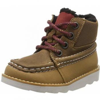 Clarks Crown Spirit T, Bottes & Bottines Classiques garçon, Marron (Tan Combi Lea), 26 EU