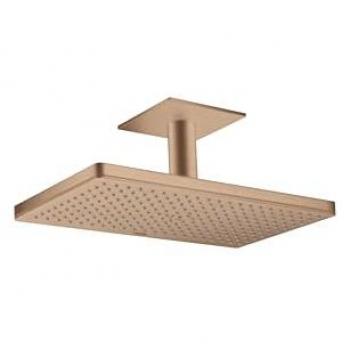 Hansgrohe AXOR ShowerSolutions Kopfbrause 460/300 1jet, Deckenanschluss, Farbe: Brushed Red Gold