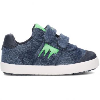 Geox Baby B Kilwi Boy D Low-Top Sneakers (Blue/Fluo Green C4457) Size 8.5 Child