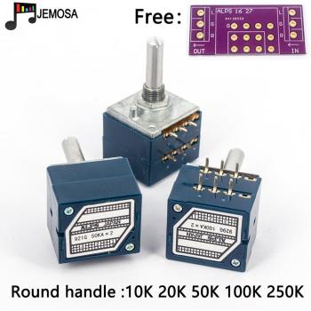 Japan ALPS RK27 Dual Gang Volume Potentiometer with PCB