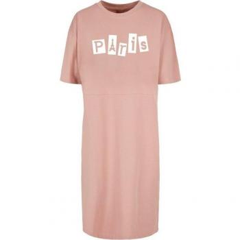 Merchcode Frauenschnitt Paris X 100 % Baumwolle Shirtkleid