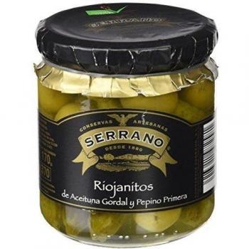 Conservas Artesanas Serrano – Riojanitos de Aceituna Gordal y Pepino 400 gr