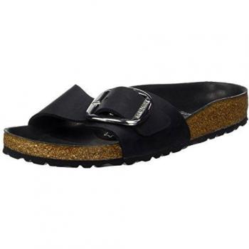 Birkenstock Madrid Big Buckle, Mules Mujer, Negro