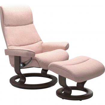 Stressless® Relaxsessel View mit Hocker, Classic Base, Größe L, Wenge