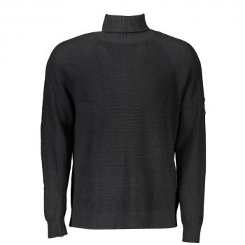 Calvin Klein Monologo Badge Turtleneck, Black, Size M
