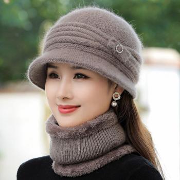 Conjunto Gorro Forrado Piel y Bufanda