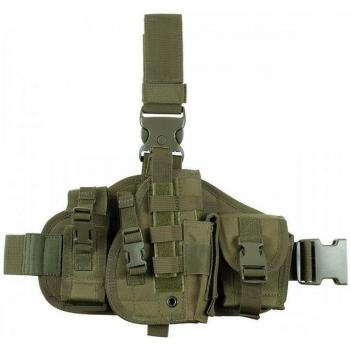 MFH Pistolenbeinholster – Oliv – Bein- & Gürtelbefestigung