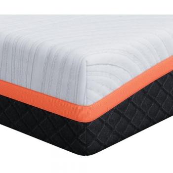 VidaXL Grey/White Comfort Foam Bed – 140 × 190 cm