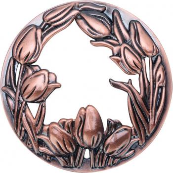 Zinc Alloy Candle Toppers with Flower Design