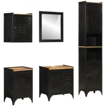 Vidaxl 5 Piece Bathroom Furniture Set