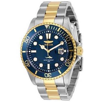 Invicta Men’s Watch Pro Diver Quartz Date Blue Dial Two Tone Bracelet 30021