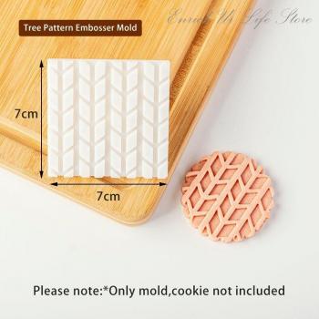 Neue Waffel Textur Geometrische aufbringen Cookie Embosser Schimmel Valentinstag