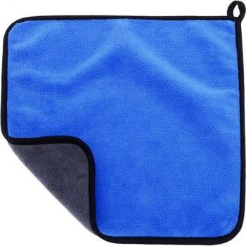 Serviette en microfibre double face pour nettoyage automobile, corail, 1 pièce