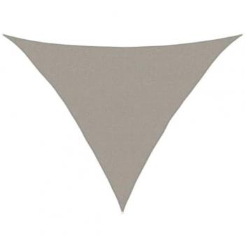 Light Grey Triangular Sunshade Fabric 160 g/m² 2.5 m × 2.5 m × 3.5 m HDPE