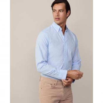 Camisa Hackett Essential Gingham Azul Cielo