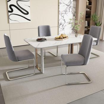 Set Sedia Lussuosa Velvet Silver 4