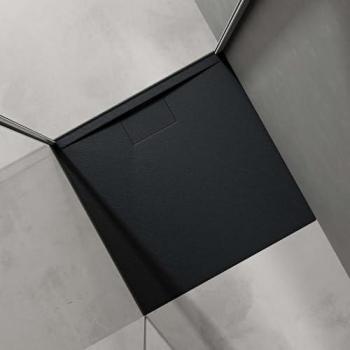 Bac à douche gris noir mat Sogood Ultra Plat
