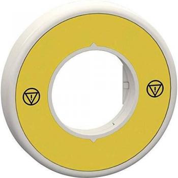 Schneider Electric ZBY9W3B140 Porta-targhette (ø) 60 mm Giallo, Grigio 1 pz