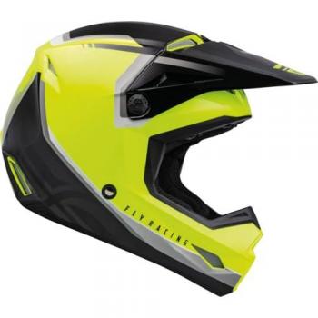 FLY Racing Casco Cross Kinetic Giallo Neon
