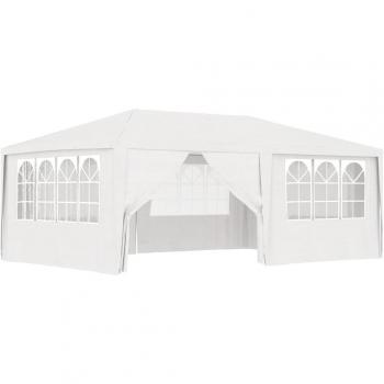 VidaXL Professional Party Tent with Side Walls 4x6 m White 90 g/m