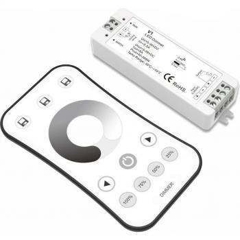 MJJC LED Dimmer 12V 5V 24V 36V 8A PWM Wireless RF Dimmer Schalter mit 2,4G Fernbedienung für einfarbige LED Streifenbeleuchtung