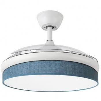 Ventilatore Fabrilamp con Pale Pieghevoli e Diffusore Blu