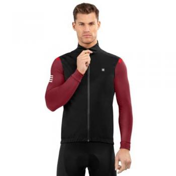 Gilet Antivento Impermeabile da Ciclismo Uomo SRX Pro Layer Nero Siroko