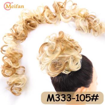 MEIFAN Elastisches Haar Brötchen mit Kordelzug