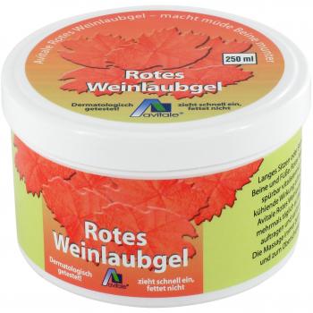 Avitale Rotes Weinlaubgel, 250 ml