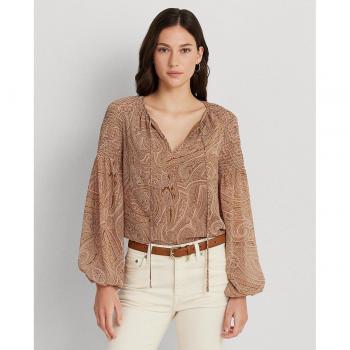 Blusa a maniche lunghe Lauren Ralph Lauren con stampa floreale GRAYELLE