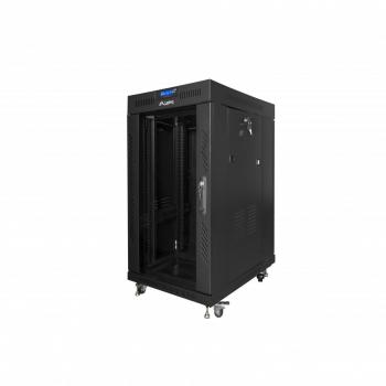 Lanberg 15U Flat-Pack Rack – Black Glass Front (LCD V2)