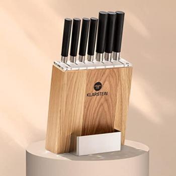 Kitato 8‑Pezzi Acciaio e Legno Klarstein