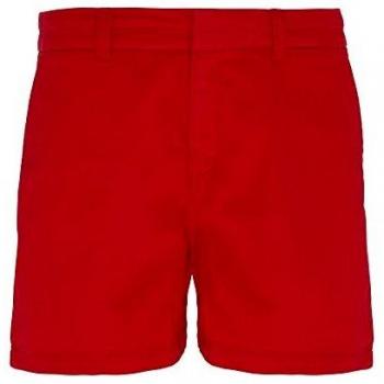 Asquith and Fox Ladies' Cherry Red Chino Shorts - Size Medium