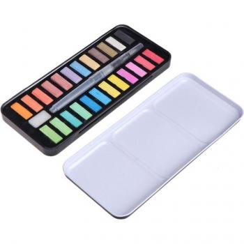 Tragbares Aquarell Malset mit Pinseln 12/18/24