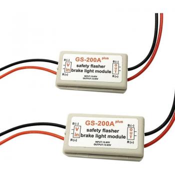 2Pcs 10-30V Car GS-200A Tail Light Strobe Controller
