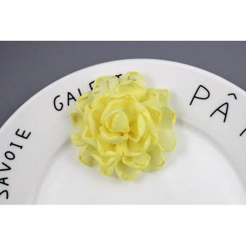 Chiffon Rose Hair Clips - 5 Pack
