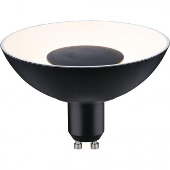 Ampoule LED GU10 4,9 W – réflecteur noir, modèle Paulmann