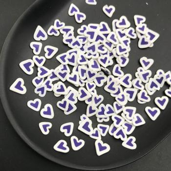 Rodajas de arcilla de polímero en forma de corazón 50g