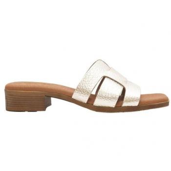 Sandalias Pala Chika10 Oro Platino Con Tira Ancha