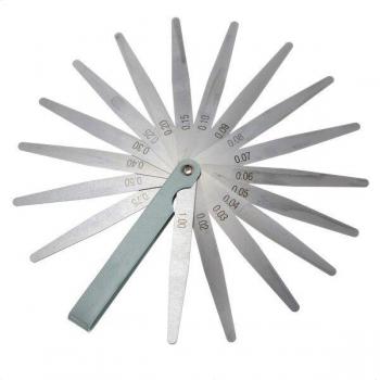 Metric Feeler Gauge with 17 Blades, 0.02 to 1mm