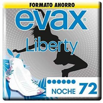 Evax Liberty Compresas Noche, 72 Unidades, Con Alas