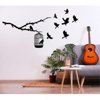 Decoración Pajarera de Madera para Pared