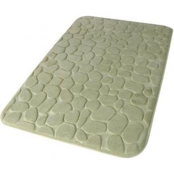 Tappeto Bagno Sassi in Memory Verde – Idro Bric