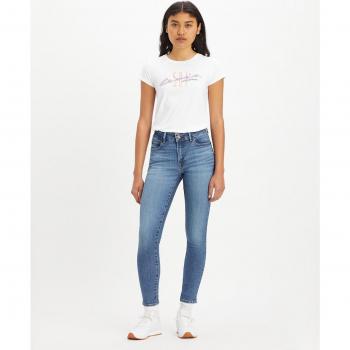 Levi's para mujer. Jeans 711 Double Button Med Indigo