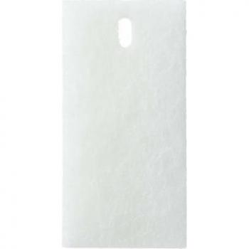 MUJI White 3‑Layer Urethane Bath Sponge (7×14.5×4.5 cm)
