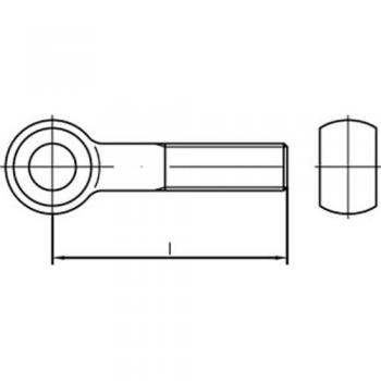 Fissaggio a occhiello DIN 444 forma B BM 20x130 ottone